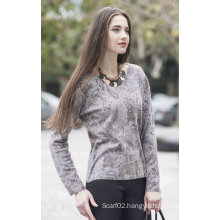 Cashmere Sweater with Print Pattern (1500002027)